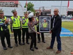 Sat Lantas Polres Simalungun Lepas AIPTU Jaharuddin Rambe dengan Penghargaan Tertinggi Menuju Masa Purna Bakti