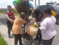 Sat Samapta Polres Pematangsiantar Berikan Paket Sembako kepada Warga Membutuhkan