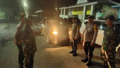 Polsek Siantar Marihat Patroli Gabungan Bersama Koramil 03/SS