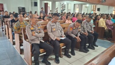 Waka Polres Pematang Siantar, Ibadah Minggu Kasih di Gereja GKPI Jalan Simbolon
