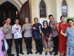 Wujud Keharmonisan, Kapolres Pematangsiantar Ibadah Kebaktian Minggu Bersama Masyarakat