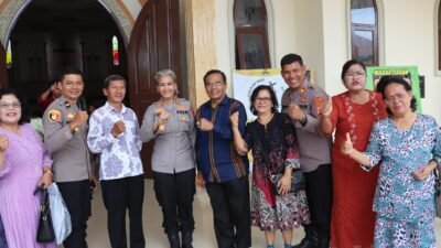 Wujud Keharmonisan, Kapolres Pematangsiantar Ibadah Kebaktian Minggu Bersama Masyarakat 