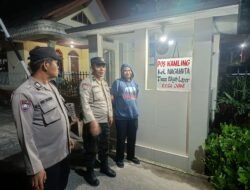 Polsek Siantar Marihat Sambangi Pos Kamling Jalan SM. Raja Cegah 3C dan Premanisme