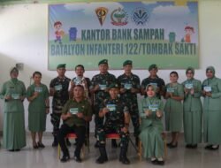 Yonif 122/TS Meluncurkan Bank Sampah, Langkah Nyata Menuju Lingkungan yang Bersih dan Sejahtera