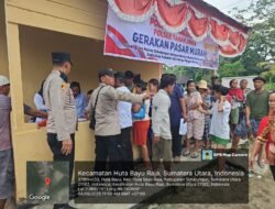 Dukung Program Presiden Prabowo: Polsek Tanah Jawa Gelar Pasar Murah 6 Ton Beras untuk Stabilisasi Pangan