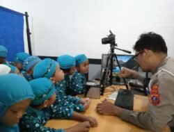 Outing Class, Sat Lantas Polres Pematangsiantar Terima Kunjungan Anak Anak TK YPHI