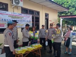 Polsek Siantar Barat Laksanakan Gerakan Pangan Murah, Masyarakat Antusias