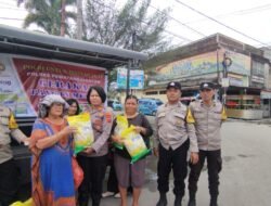 Polsek Siantar Utara Gelar Gerakan Pangan Murah kepada Masyarakat Beras SPHP