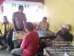 Jumat Curhat, Polsek Siantar Marihat Sampaikan pesan Kamtibmas