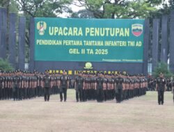 Kapolres Pematangsiantar Hadiri Upacara Penutupan Dikmata Inf TNI AD Gel II Tahun 2025