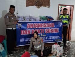 Hari Lalu Lintas Bhayangkara ke 70, Sat Lantas Polres Pematangsiantar Anjangsana dan Baksos