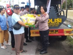 Polsek Siantar Utara Gelar Gerakan Pangan Murah kepada Masyarakat