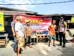 Berikan Penyuluhan Bahaya Narkoba kepada Warga, Polek Siantar Selatan Patroli Posko KBN