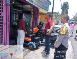 Tinjut Laporan Masyarakat Call Center 110, Polsek Siantar Timur Cek TKP Pencurian Tas