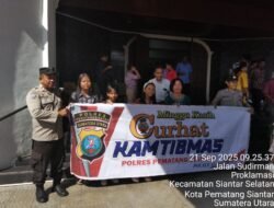 Polri Ada Dimana Mana, Polsek Siantar Barat Minggu Kasih Curhat Kamtibmas di Gereja GKPS Sudirman
