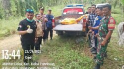 Lewati Medan Terjal dan Curam, Kapolsek Tanah Jawa Pimpin Evakuasi Mayat di Sungai Tongguran