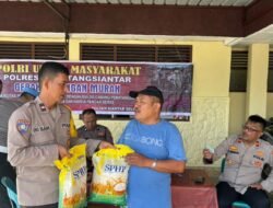 Polsek Siantar Selatan Gelar Gerakan Pangan Murah, Beras SPHP Pada Masyarakat