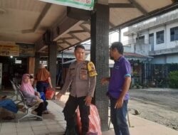 Polsek Siantar Utara Sampaikan Pesan Pesan Kamtibams di Loket Bus Jalan Sisingamangaraja