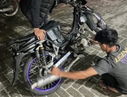 KRYD Hingga Subuh, Polres Pematangsiantar Tindak 7 Sepedamotor Knalpot Brong
