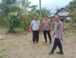Dukung Ketapang, Kabag SDM Bersama Kapolsek Marihat cek Lahan Penanaman Jagung