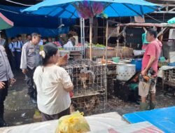 Sat Binmas Polres Pematangsiantar Sambangi Para Pedagang Eks Gedung IV Pasar Horas