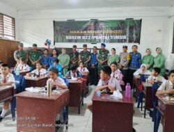 Polsek Siantar Barat Hadir Pemberian Makanan Bergizi Gratis di SD Negeri 12232
