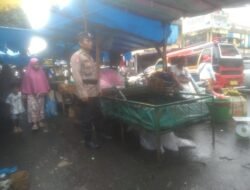 Polsek Siantar Barat Sambangi Para Pedagang Eks Gedung IV Pasar Horas