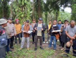 Polsek Tanah Jawa Amankan Pemeriksaan Setempat Sengketa Tanah di Tiga Lokasi