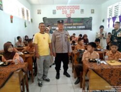 Polsek Siantar Barat Hadir Pembagian Makan Bergizi Gratis di SMP Swasta Kartika