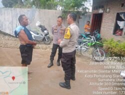 Dukung Ketapang, Polsek Siantar Timur Sambangi Diladang Warga