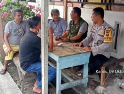 Sampaikan Pesan Pesan Kamtibmas, Polsek Siantar Timur Sambangi Masyarakat