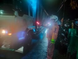 Antisipasi Kemacetan Saat Hujan Deras, Sat Lantas Polres Pematangsiantar Gatur Lalin
