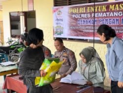 Gerakan Pangan Murah, Polsek Siantar Selatan Disambut Antusias Masyarakat