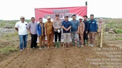 Polsek Bosar Maligas Dukung Program Ketahanan Pangan Jagung, Implementasi Visi Indonesia Emas 2045