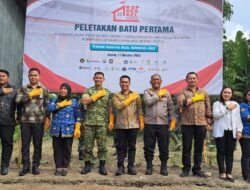 Kapolres Simalungun Hadiri Peletakan Batu Pertama 800 Unit Koperasi Merah Putih, Wujudkan Kemandirian Ekonomi Desa