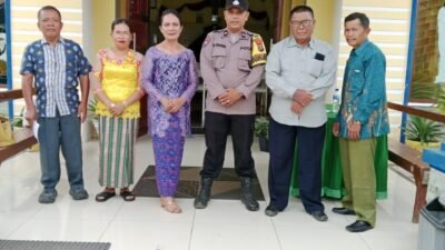 Bhabinkamtibmas Polsek Bosar Maligas Amankan Ibadah Minggu dan Sampaikan Himbauan Bahaya Narkoba serta Judi Online