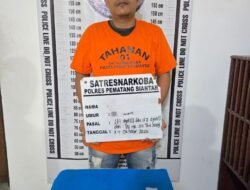 Satnarkoba Polres Pematangsiantar Ungkap Pemilik 16 Paket Sabu