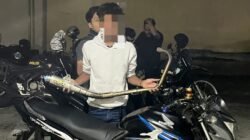 Timsus Dayok Polres Pematangsiantar Tindak Sembilan Sepedamotor Gunakan Knalpot Brong