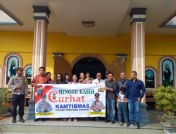 Polsek Siantar Marihat Curhat Kamtibmas di Gereja HKBP