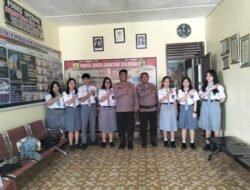 Kapolsek Sianțar Selatan Terima Kunjungan Siswa Siswi SMA Swasta Kristen Kalam Kudus