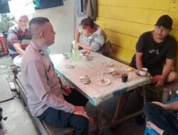 Ngopi Bareng, Polsek Siantar Barat Sambangi Warganya