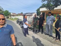 Kapolsek Sianțar Marihat Bersama Bhabinkamtibmas Gotong Royong