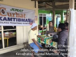 Polsek Siantar Martoba Jumat Curhat Kamtibmas di Kelurahan Pondok Sayur