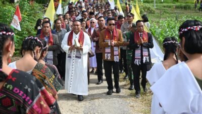 Bupati Humbang Hasundutan Resmikan Pemberkatan Gereja Katolik ST Fidelis Sigmaringen Sihabong-habong Parlilitan
