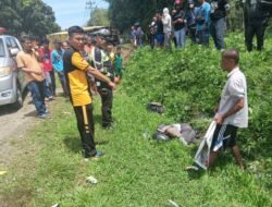 Baru Menjabat, Kanit Gakkum Sat Lantas Polres Simalungun IPDA Yancen Hutabarat Sigap Tangani Kecelakaan Maut di Tapian Dolok