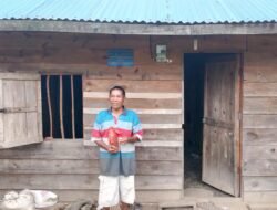 Dapat Bantuan Bedah Rumah, Warga Tanjungan, Sampaikan Terimakasih Kepada Bupati Samosir.