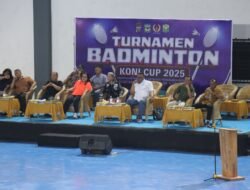 AKBP Sah Udur Sitinjak Hadir Tutup Turnamen Badminton Koni Cup Tahun 2025