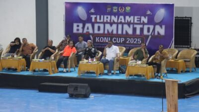 AKBP Sah Udur Sitinjak Hadir Tutup Turnamen Badminton Koni Cup Tahun 2025