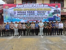 Ops Zebra Toba 2025 Dimulai, Polres Pematang Siantar Apel Gelar Pasukan