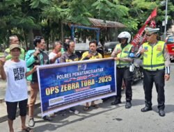 Ops Zebra Toba 2025, Sat Lantas Polres Pematang Siantar Laksanakan Penyuluhan